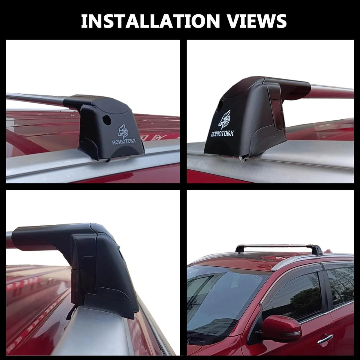 Lockable Roof Rack Crossbars with Flush Side Rails S29876
