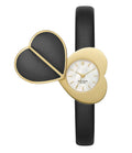 Black Leather Watch I36983