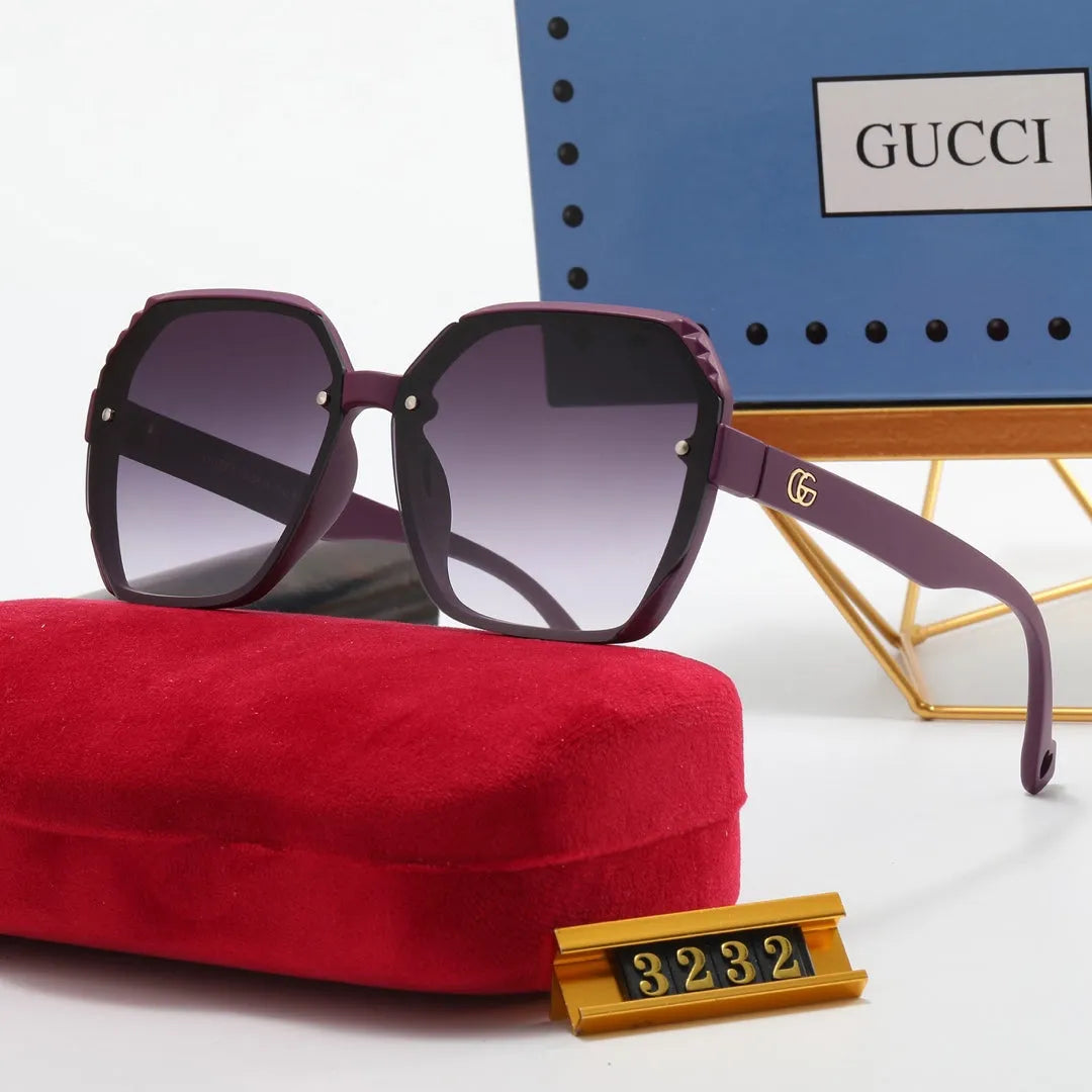 Fashion Double G Irregular Frame Polarized Sunglasses A77541