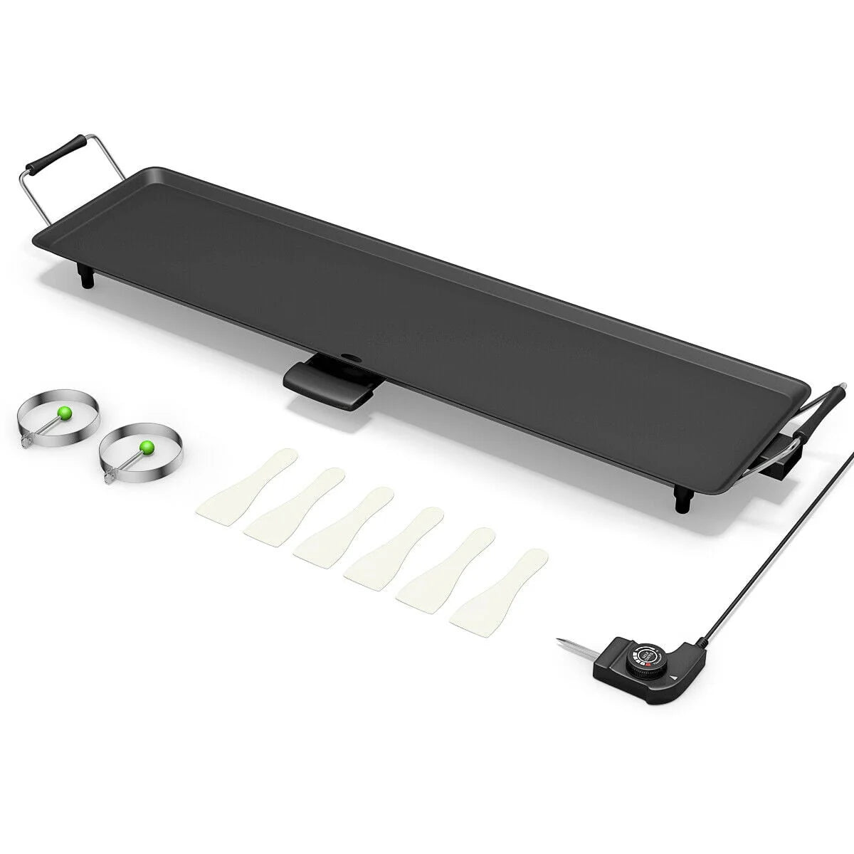 Electric Teppanyaki Table Top Grill Griddle Nonstick Camping Y174766