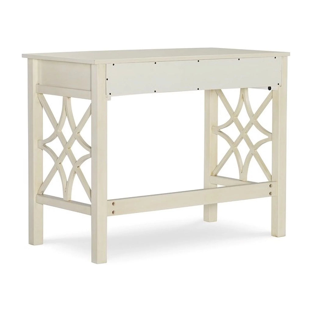 Antique White 1-Drawer Wood Desk W401