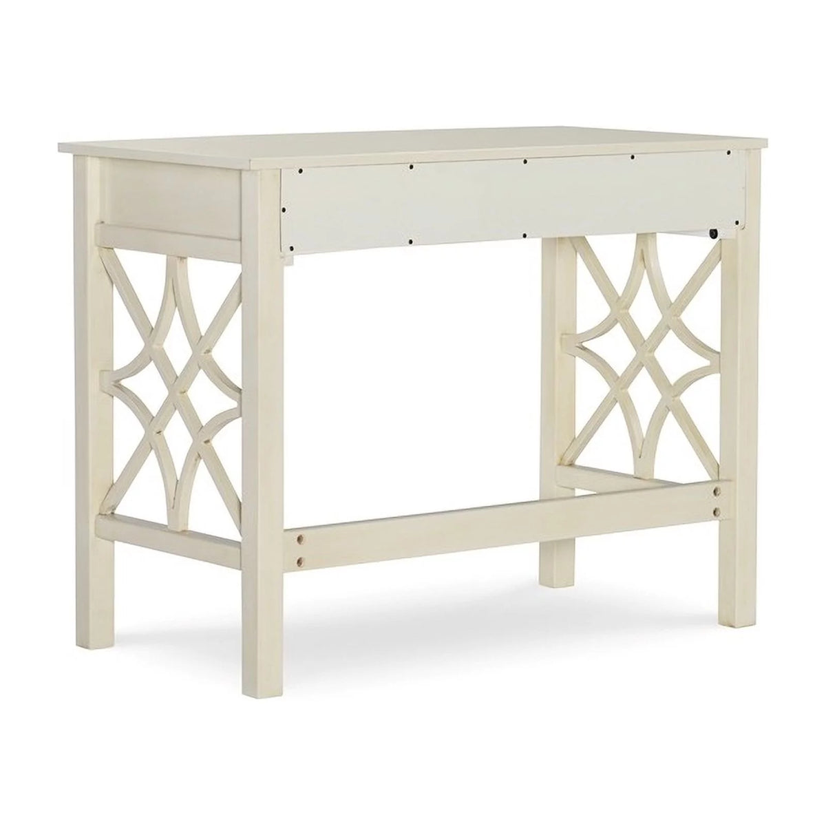 Antique White 1-Drawer Wood Desk W401
