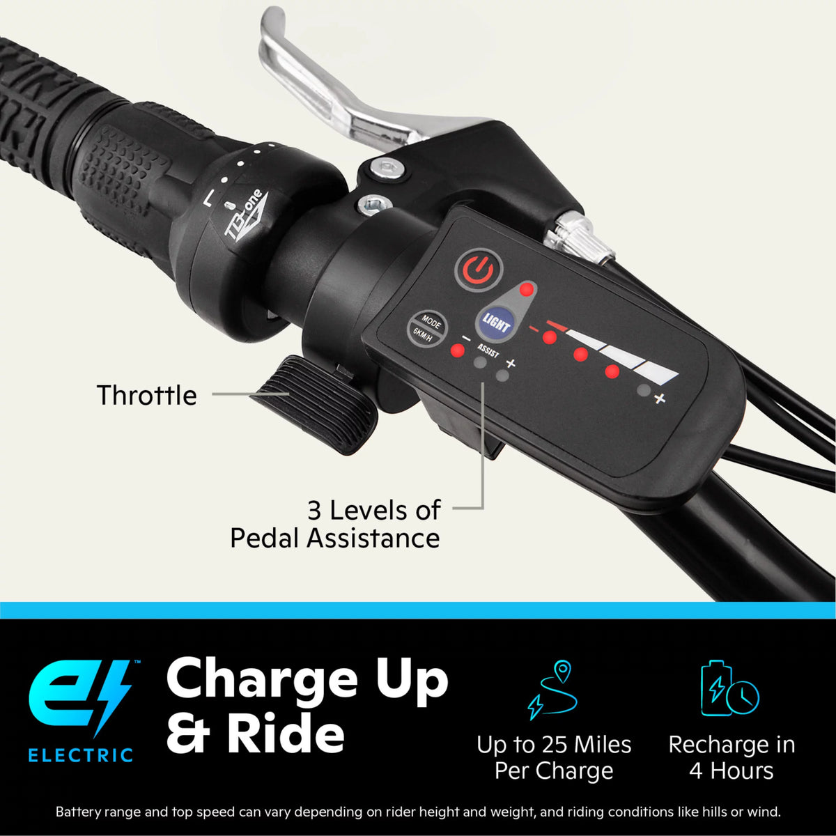 26-in. Electric Bike with 250w Motor F14083