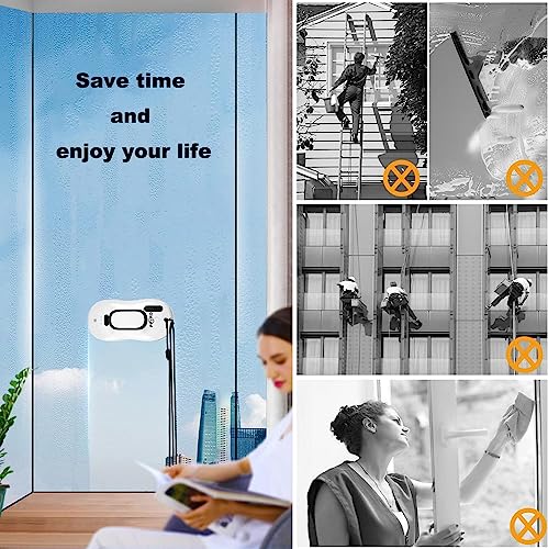 Window Cleaning Robot Vacuum with Ultrasonic Water Spray and Remote Control Q92981