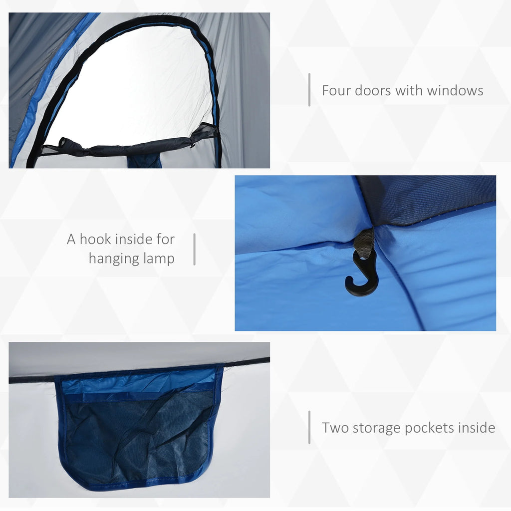 4 Person Pop Up Tent with Windows and Doors J541