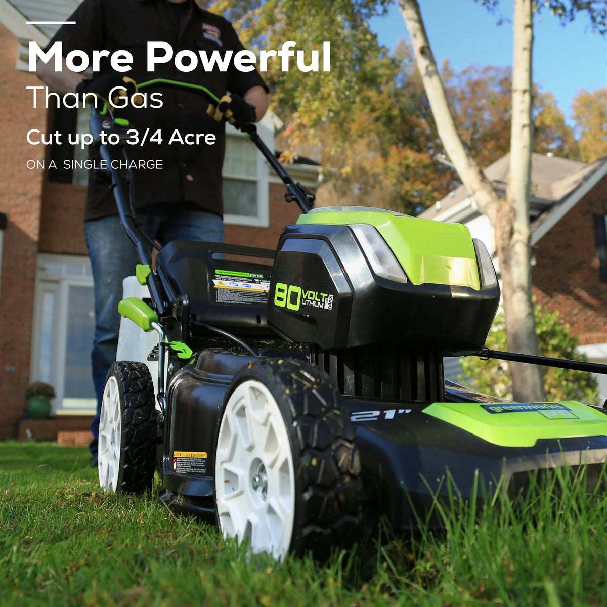 80V 21 Self Propelled Mower 5Ah Battery & Charger B957120