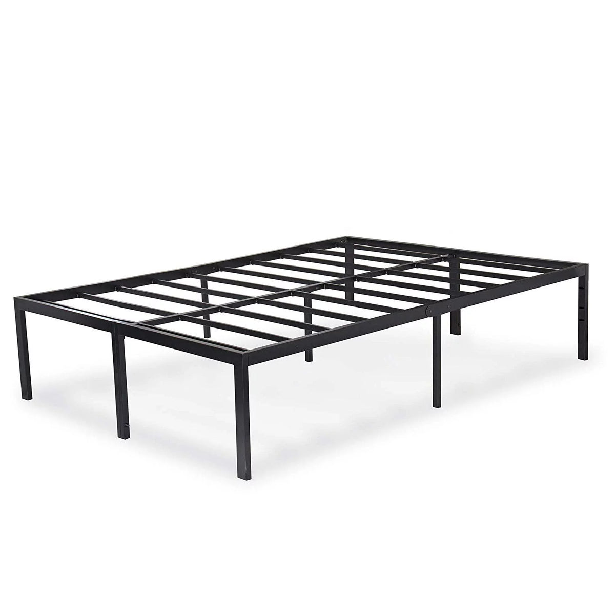 18-inch High Rise Black Metal Platform Bed Frame B4274