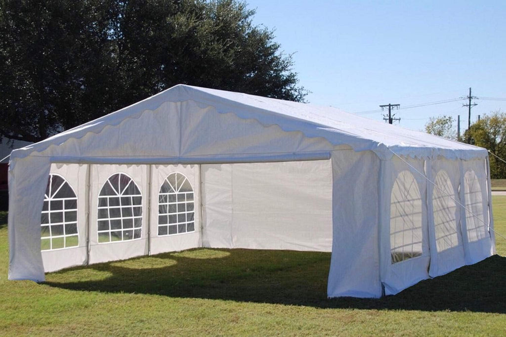 White 20'x20' Outdoor Party Tent Canopy Shelter Q63084