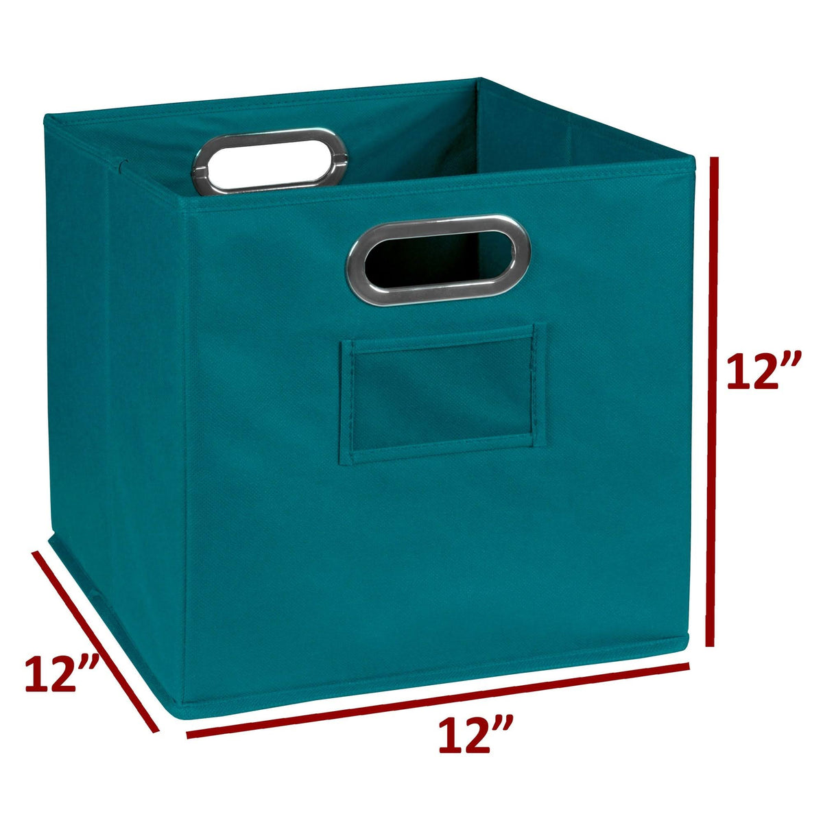 12 Cube Storage Set with 6 Canvas Bins B75852