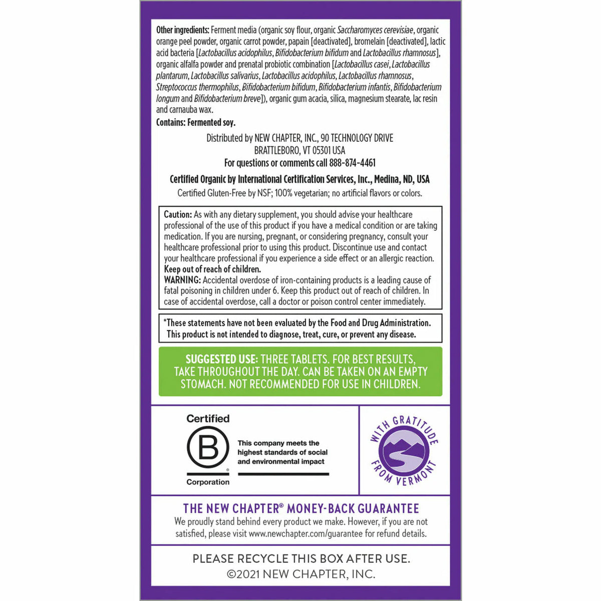 Prenatal Multivitamin W1723