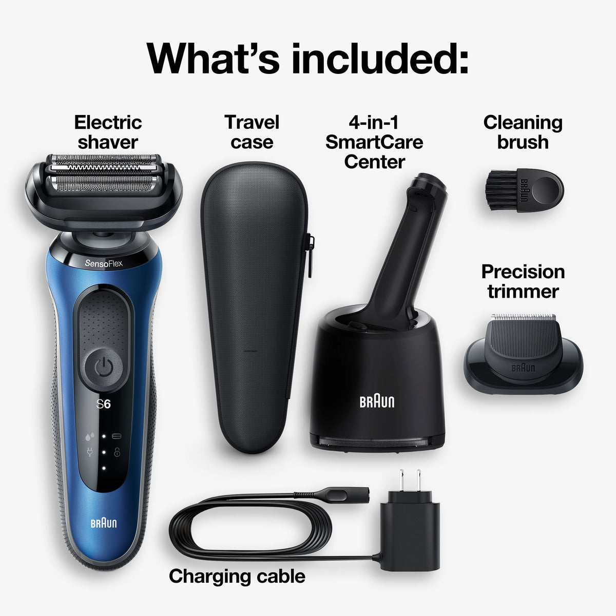 Blue Electric Shaver and Precision Trimmer R133