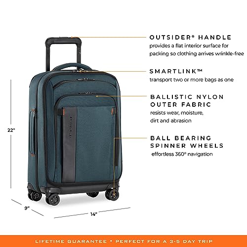 22" Expandable Spinner Carry On Luggage I7495