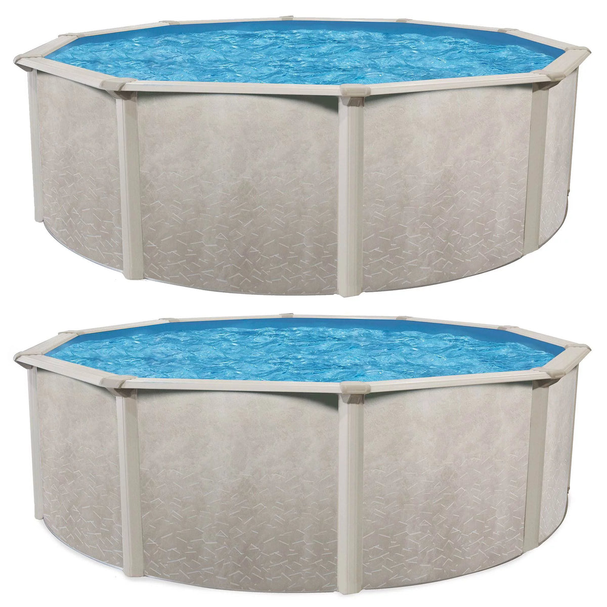 24' x 52 Round Steel Frame Above Ground Swimming Pool (2 Pack) K6786