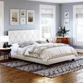 Faux Leather Upholstered Platform Bed W940