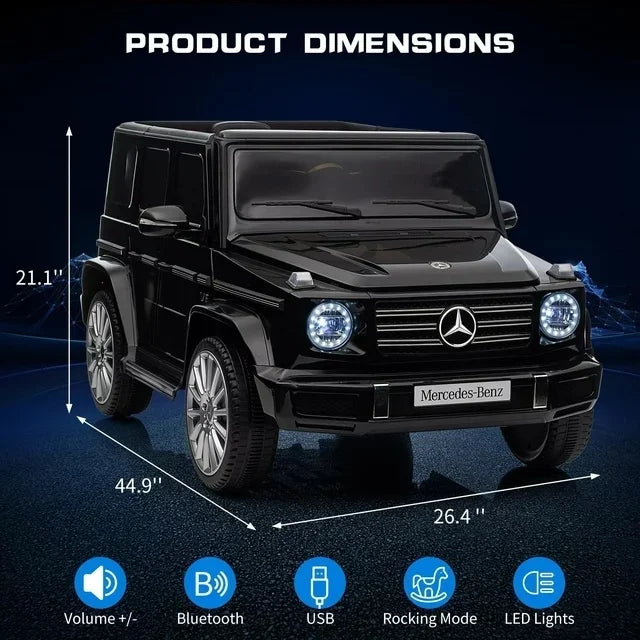 24V Black Kids Electric Ride on Car with Remote Control Y5518