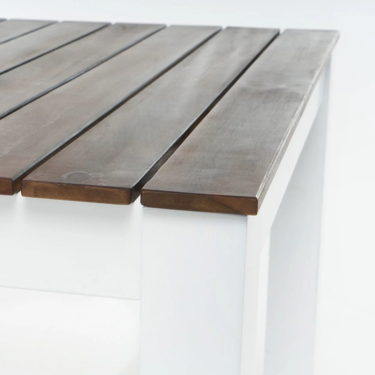 Dark Brown and White 3 Piece Outdoor Wood Picnic Set N324853