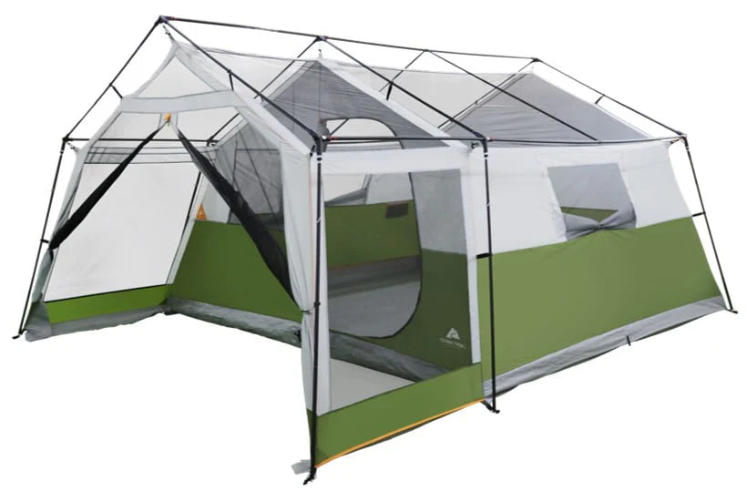 8-Person Cabin Tent with Screen Porch, Green L236431