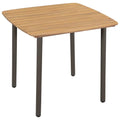Patio Table Solid Acacia Wood and Steel I656334