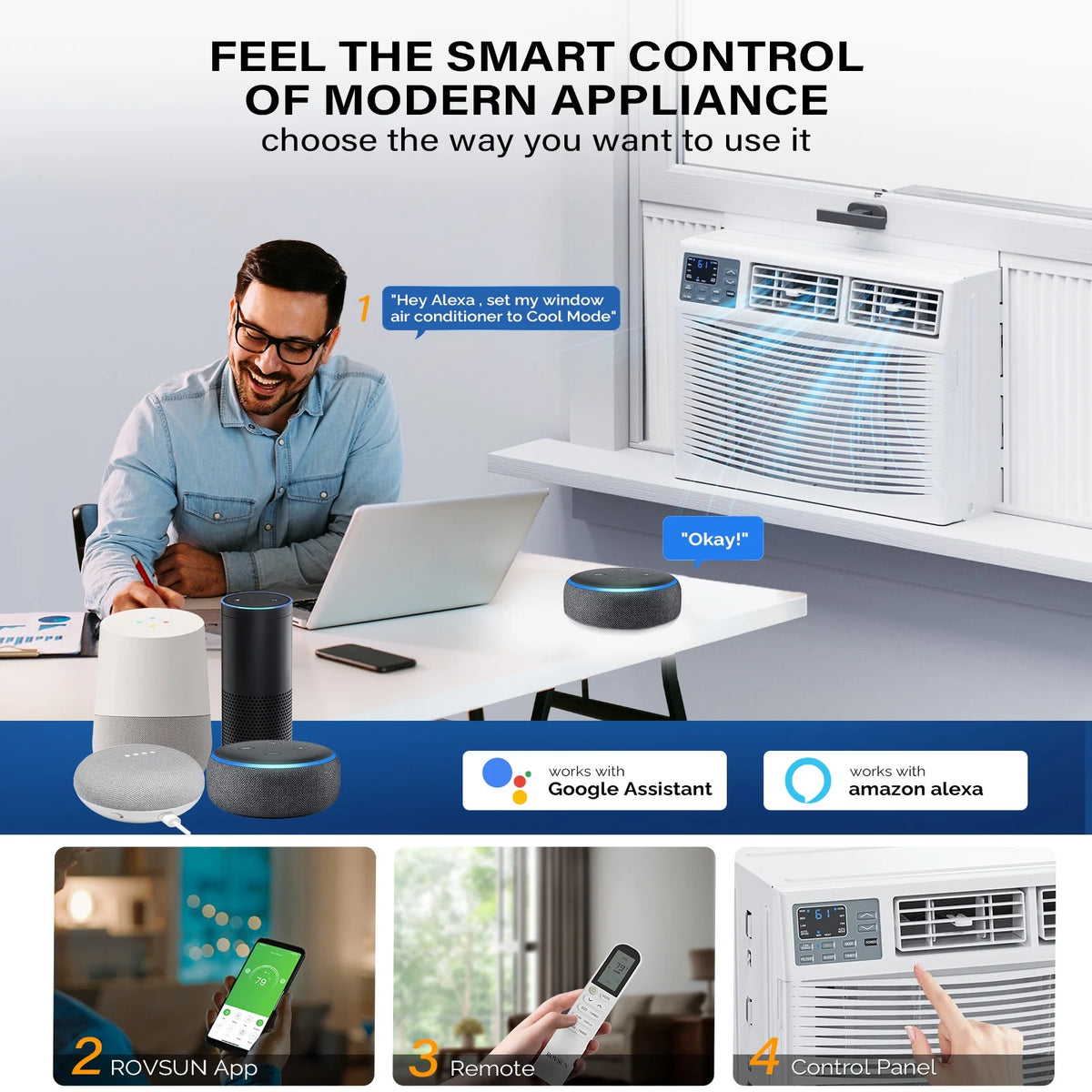 8000 BTU Window Air Conditioner with Heat U832383