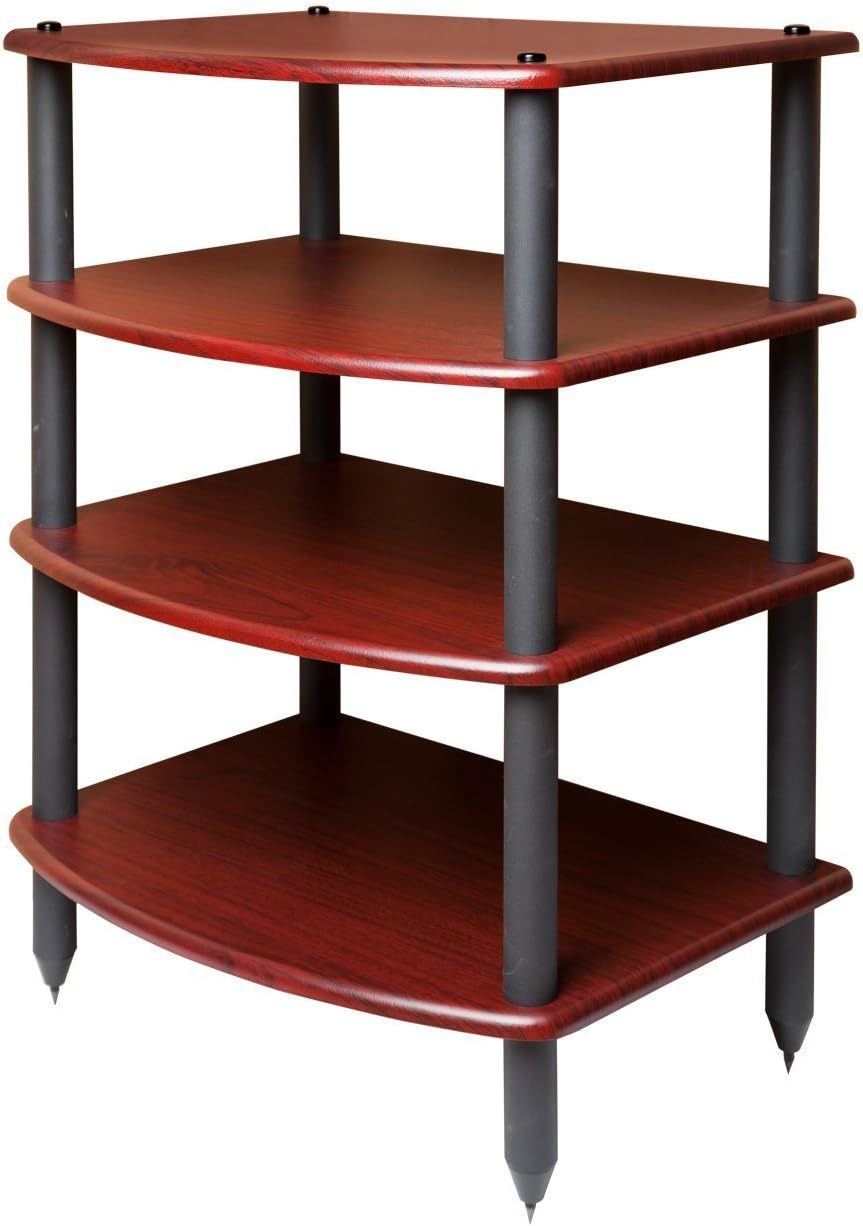 Black Five Shelf Audio Rack Media Stand M19884