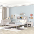 Full Size Platform Bed with Nightstand and Dresser X863