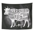 Beef Cutting Scheme Wall Art Hanging Tapestry 51x60 inch Q86980