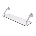 30 inch Floating Glass Shelf Satin Chrome L822024