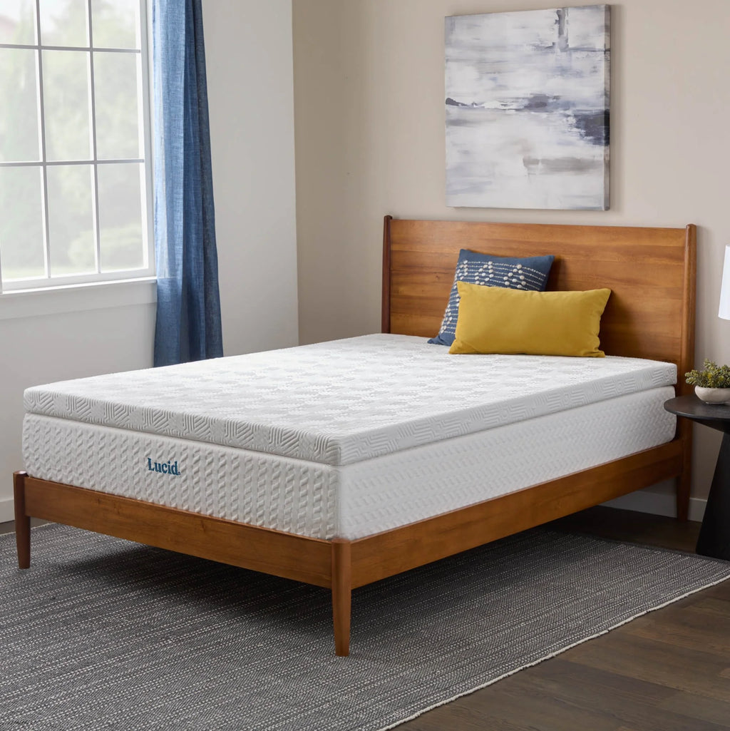 Queen Cooling Gel Memory Foam Mattress Topper with Cover G54393