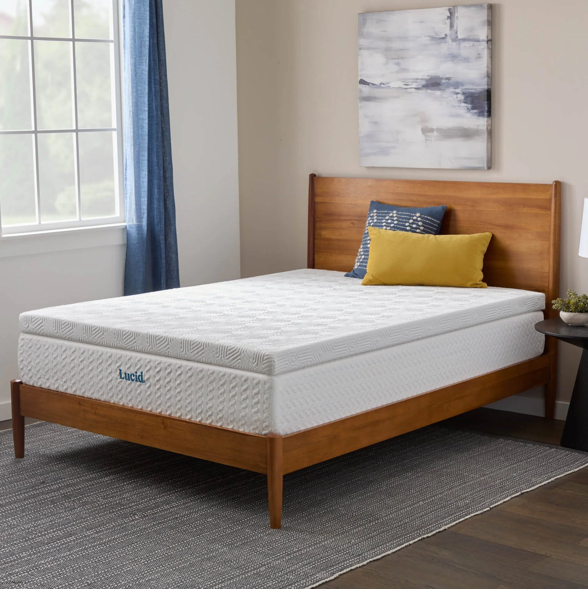 Queen Cooling Gel Memory Foam Mattress Topper with Cover G54393