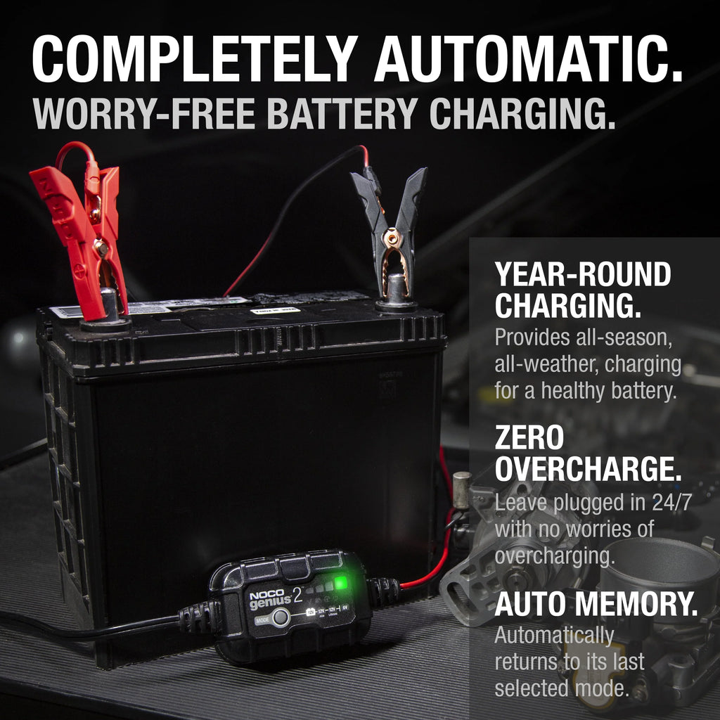 6V/12V 2A Smart Battery Charger and Maintainer D25122