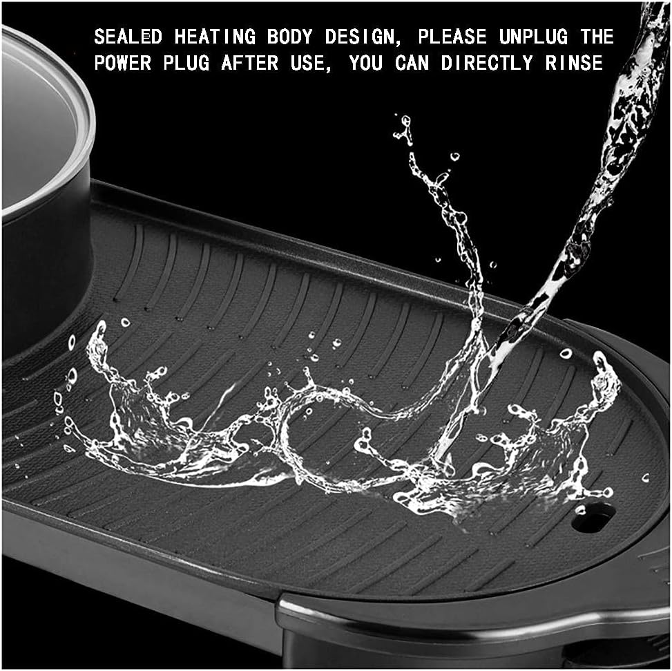Hot Pot with Grill 2 IN 1, 1500W, Capacity for 3-4 People Y795820