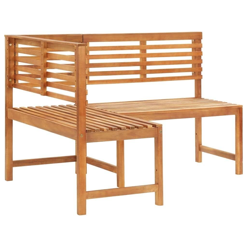 Garden Corner Bench 140 cm Solid Acacia Wood Q833
