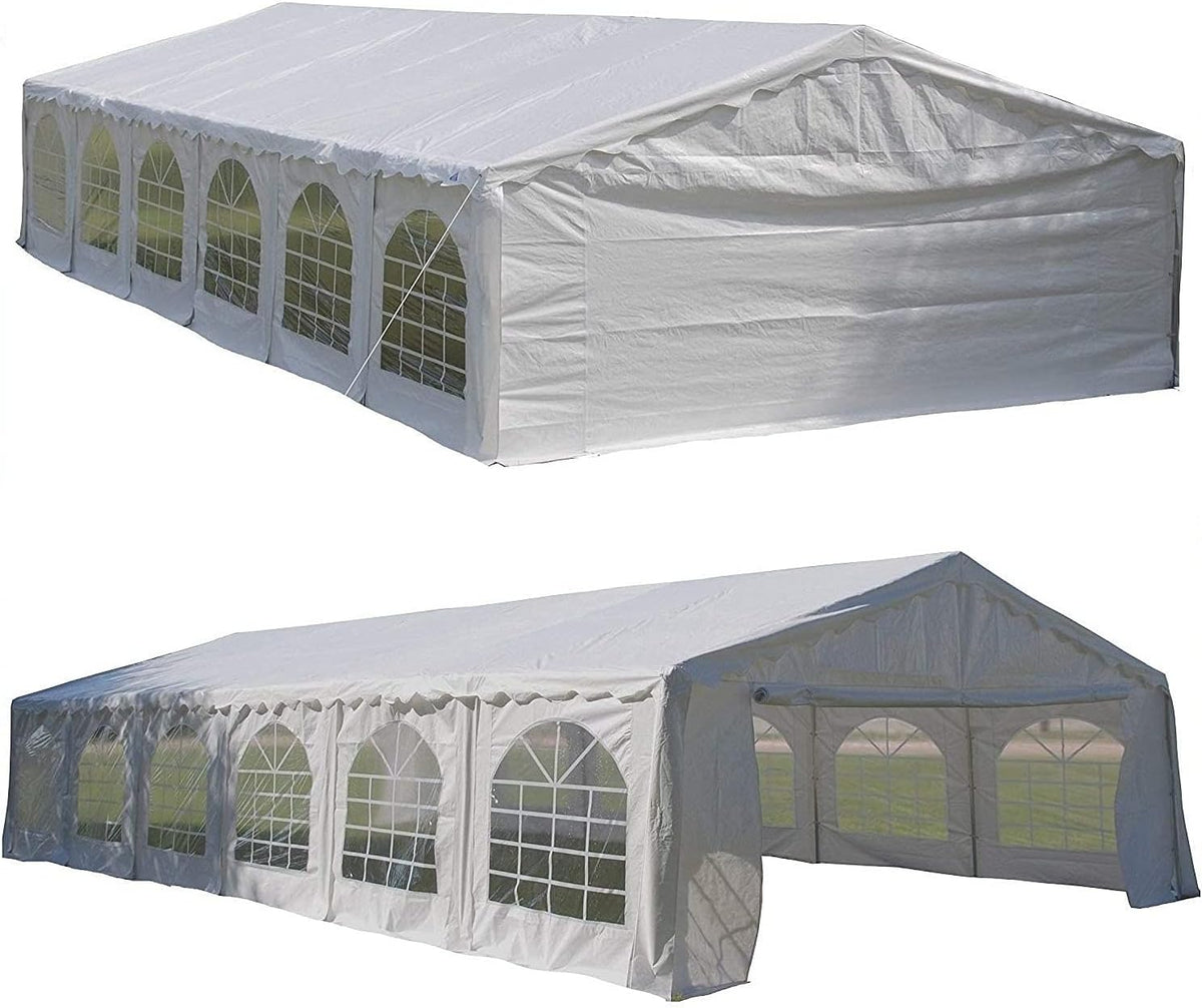 White 20'x20' Outdoor Party Tent Canopy Shelter Q63084