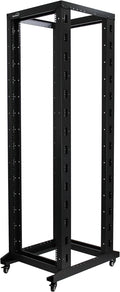 42U 4-Post Open Frame Server Network Rack Black Y559