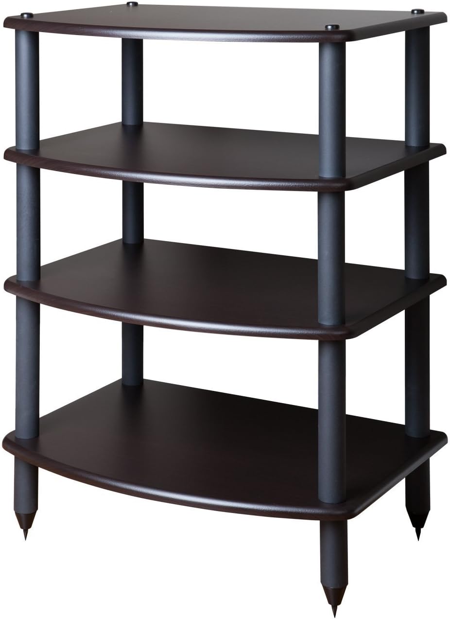Black Five Shelf Audio Rack Media Stand M19884