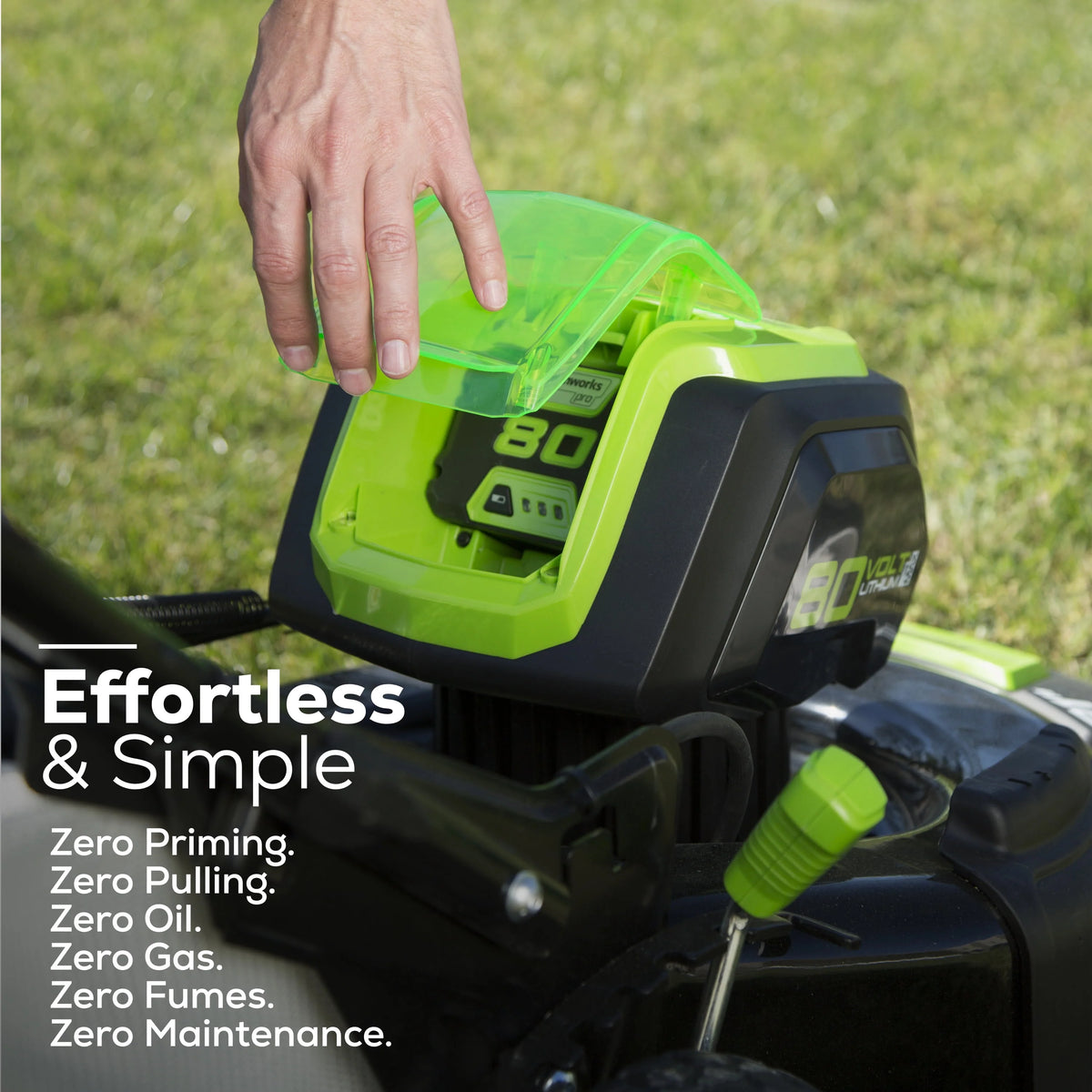 80V 21 Self Propelled Mower 5Ah Battery & Charger B957120