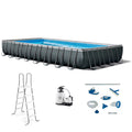32ft x 16ft x 52in Rectangular Swimming Pool and Maintenance Kit G35155