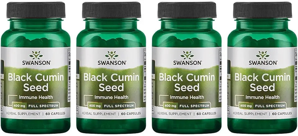 Black Cumin Seed 400 Milligrams 60 Capsules 4 Pack S243