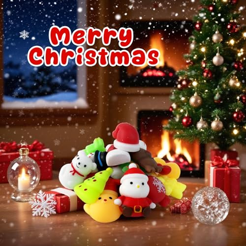 24 Mochi Squishy Toys Christmas Advent Calendar T132