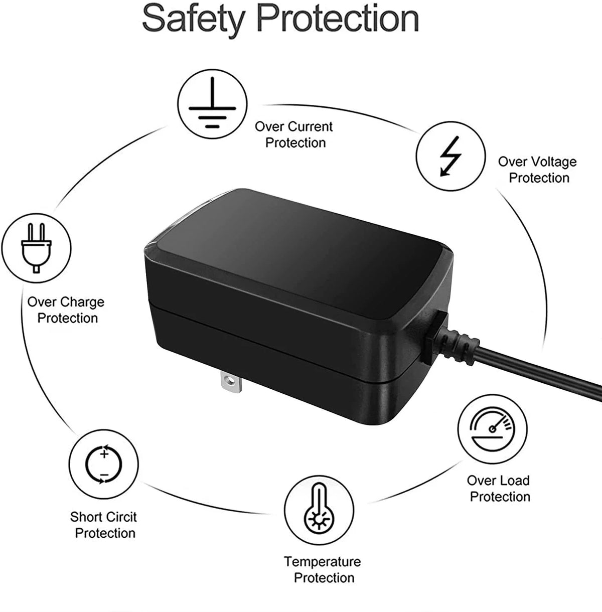 12V AC DC Adapter for Portable Oxygen Concentrator F9158