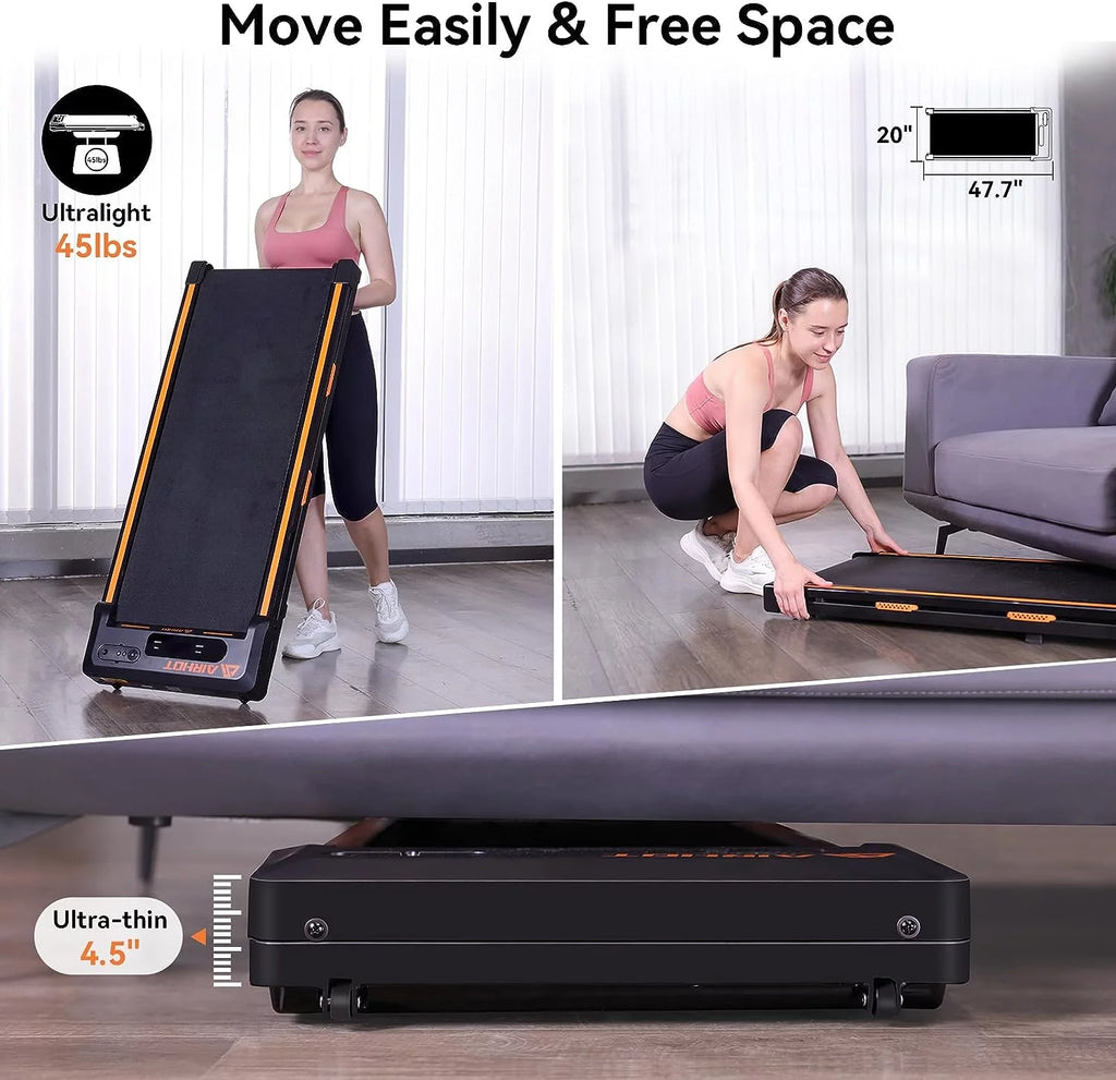 Under Desk Treadmill 2 in 1 Black P984396