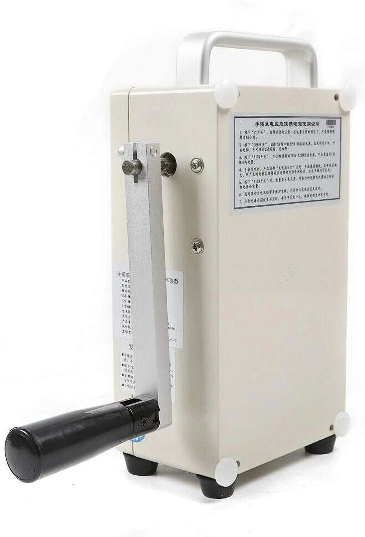 Solar Generator Hand Crank Portable Battery Generator with Charger Z937
