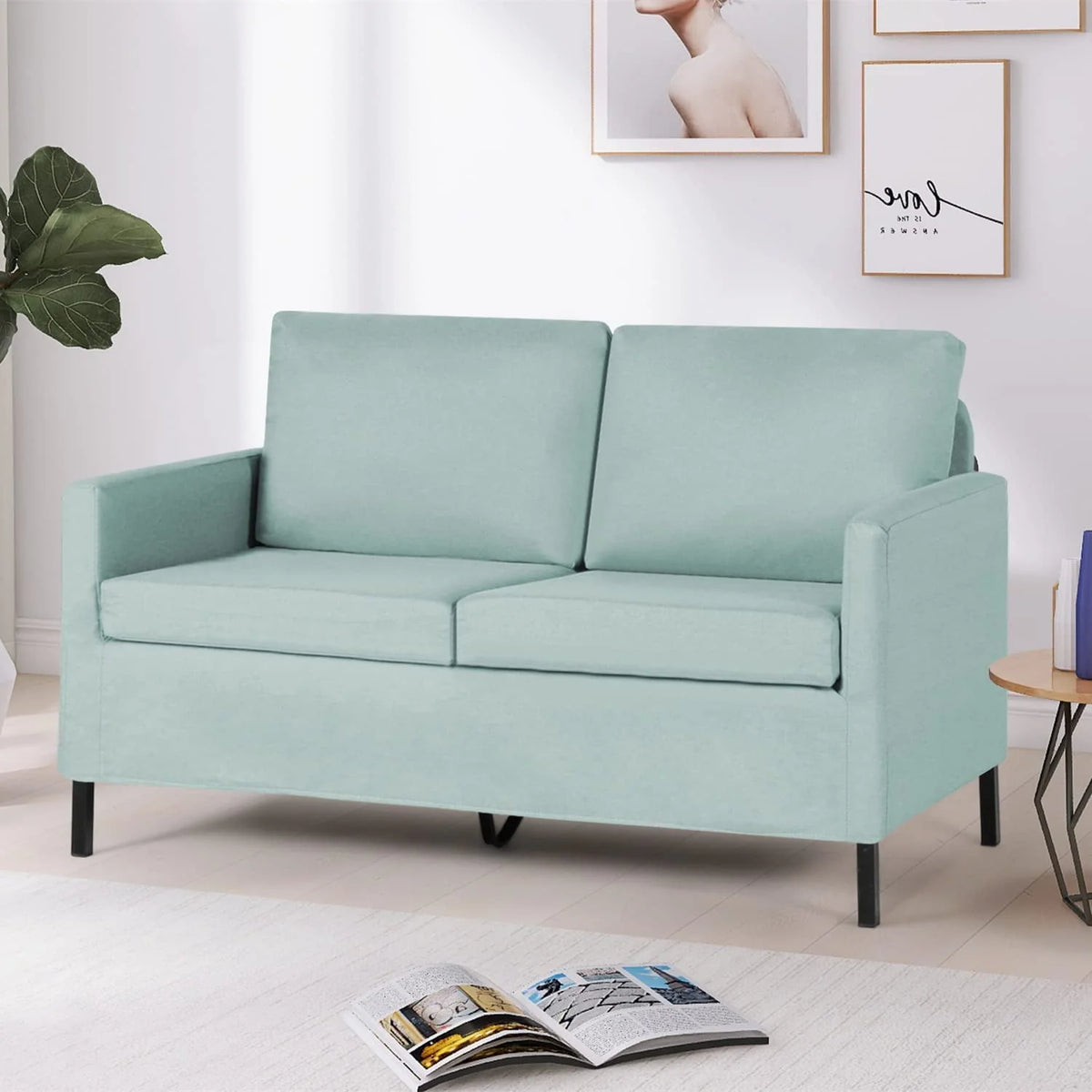Fabric Modern Loveseat Sofa Couch G1235