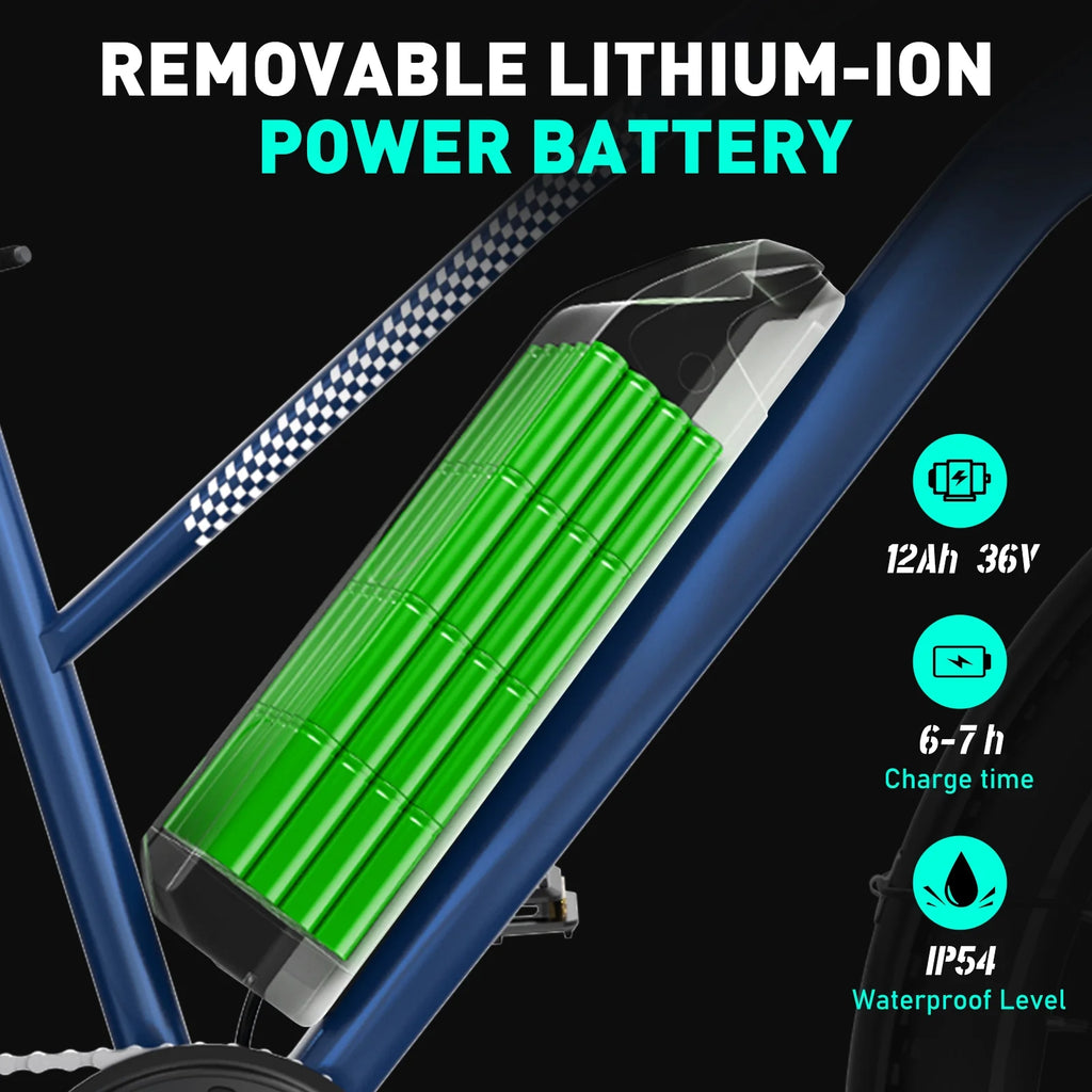 500W Electric Bike 36V 12Ah 7 Speeds P631