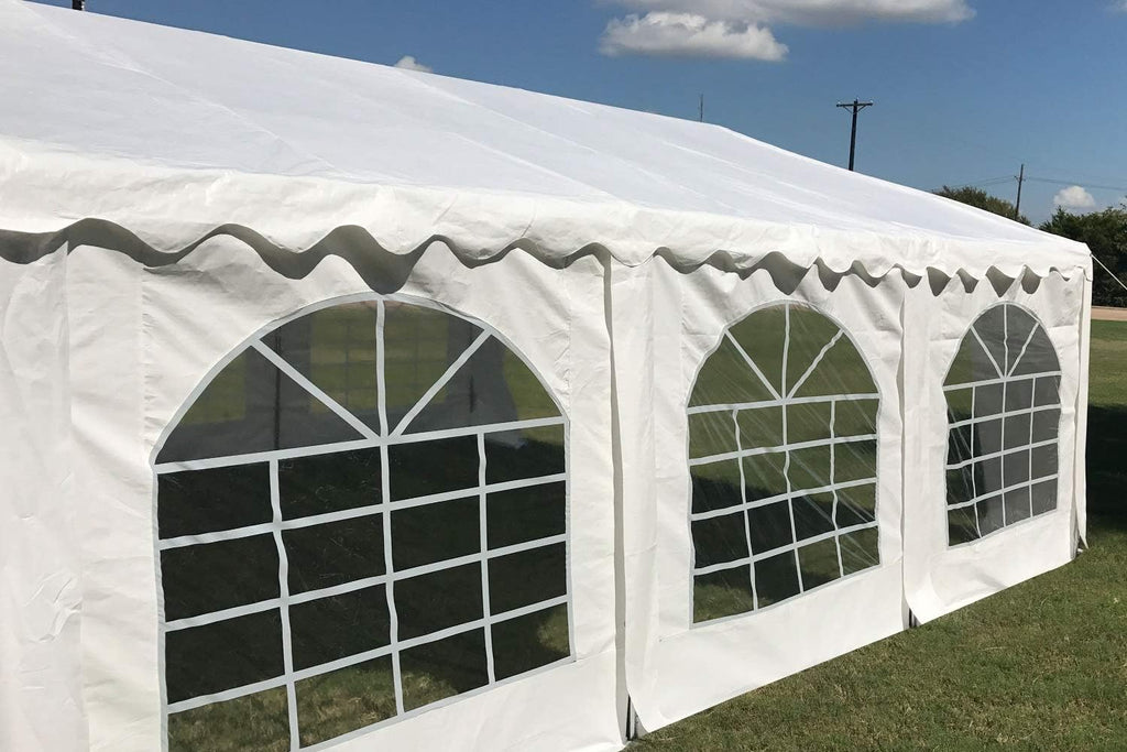 White 20'x20' Outdoor Party Tent Canopy Shelter Q63084