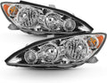 Chrome Headlights Pair Replacement Driver + Passenger Side D5973