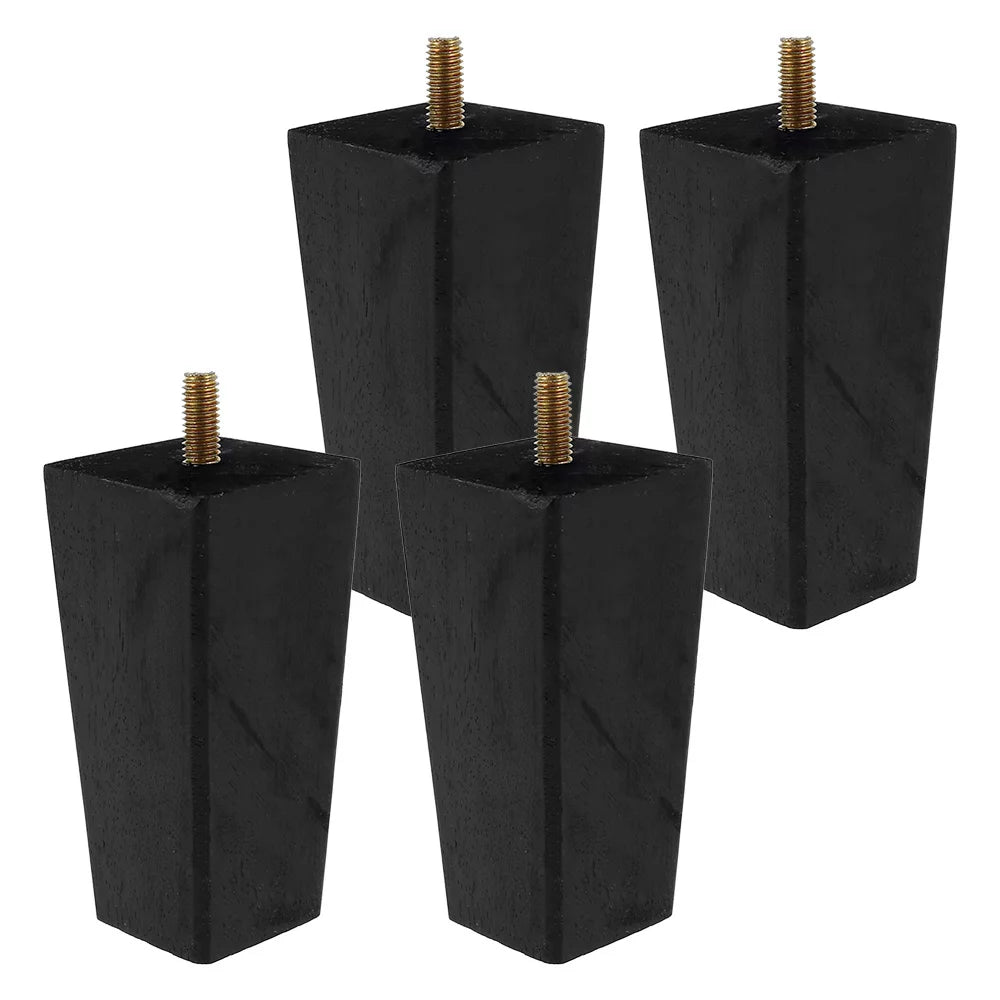 4PCS Wooden Furniture Legs Black 6CM B80117
