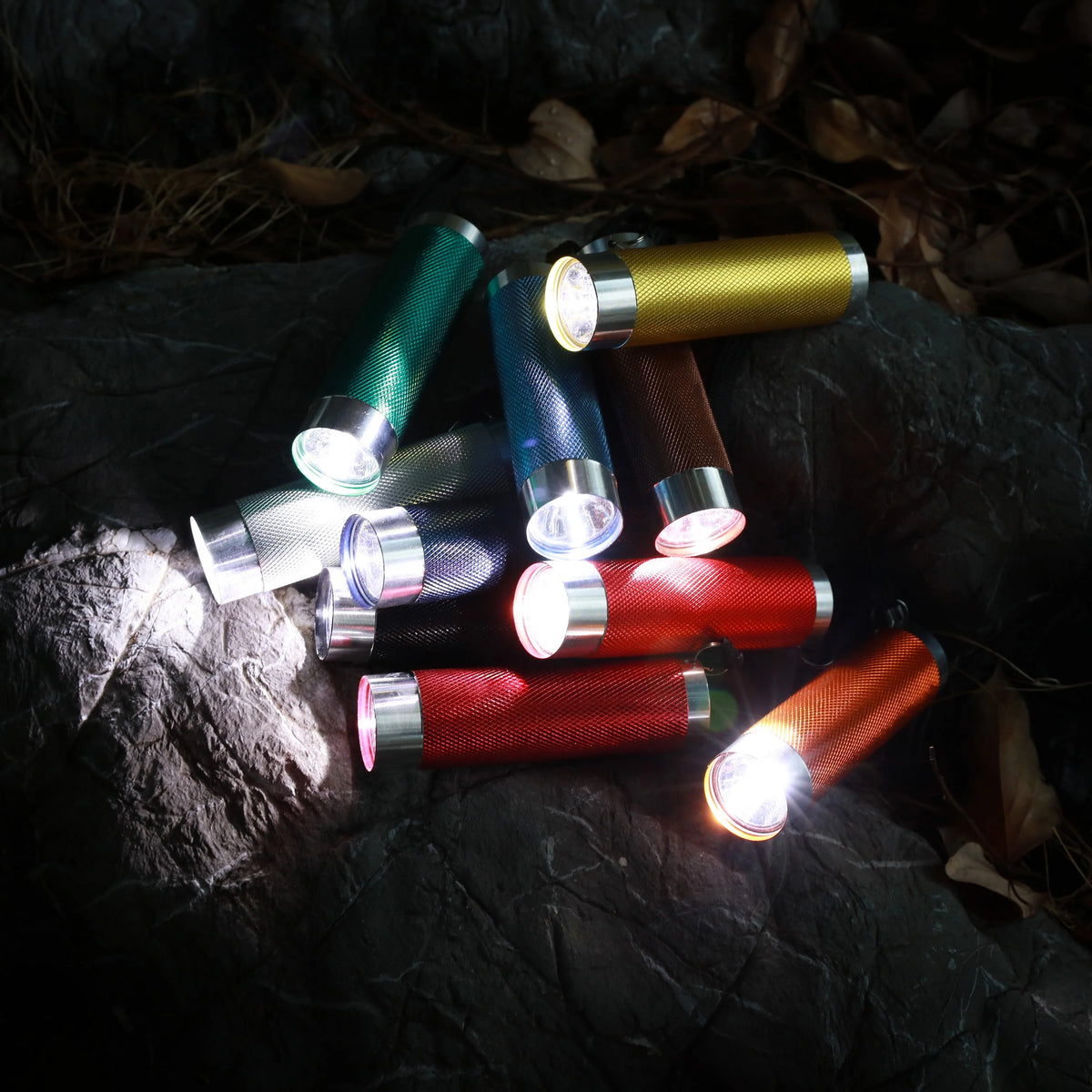 LED Flashlights 10-pack 50 Lumens Multicolor W22514
