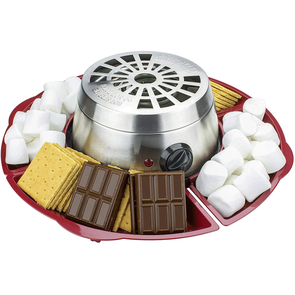 Indoor Stainless Steel Electric S’mores Maker with 4 Roasting Forks P444