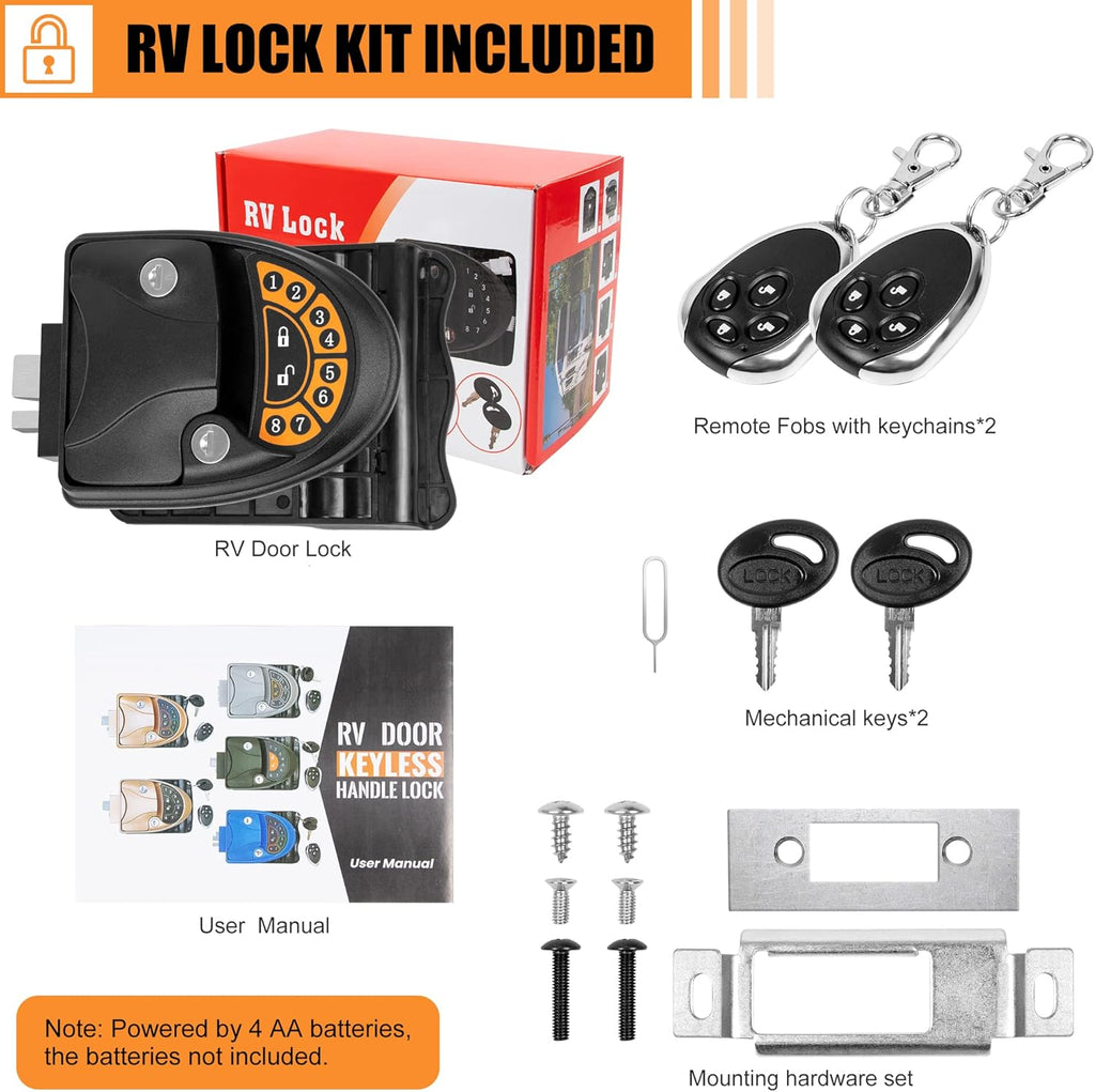 Keyless Entry RV Door Lock with Deadbolt and Keypad O47057